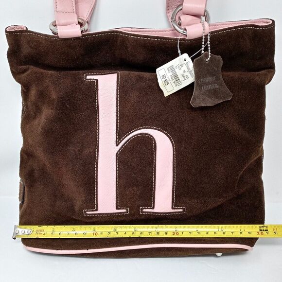 Jam by Jana Feifer Initial Suede Leather Tote Bag NWT - Picture 5 of 12